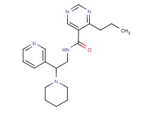 N-(2-piperidin-1-yl-2-pyridin-3-ylethyl)-4-propylpyrimidine-5-carboxamide