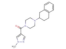 1-[(1-methyl-1H-pyrazol-4-yl)carbonyl]-4-(1,2,3,4-tetrahydro-2-naphthalenyl)piperazine