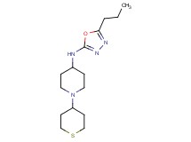 N-(5-propyl-1,3,4-oxadiazol-2-yl)-1-(tetrahydro-2H-thiopyran-4-yl)piperidin-4-amine