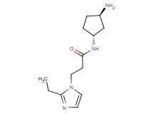 N-[rel-(1R,3R)-3-aminocyclopentyl]-3-(2-ethyl-1H-imidazol-1-yl)propanamide dihydrochloride