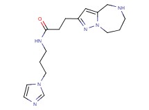 N-[3-(1H-imidazol-1-yl)propyl]-3-(5,6,7,8-tetrahydro-4H-pyrazolo[1,5-a][1,4]diazepin-2-yl)propanamide dihydrochloride
