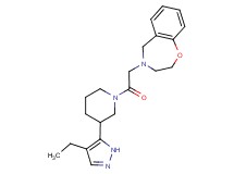 4-{2-[3-(4-ethyl-1H-pyrazol-5-yl)piperidin-1-yl]-2-oxoethyl}-2,3,4,5-tetrahydro-1,4-benzoxazepine