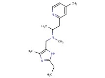 N-[(2-ethyl-4-methyl-1H-imidazol-5-yl)methyl]-N-methyl-1-(4-methylpyridin-2-yl)propan-2-amine