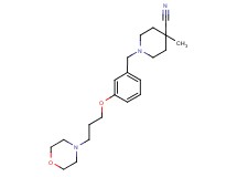 4-methyl-1-[3-(3-morpholin-4-ylpropoxy)benzyl]piperidine-4-carbonitrile