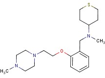 N-methyl-N-{2-[2-(4-methylpiperazin-1-yl)ethoxy]benzyl}tetrahydro-2H-thiopyran-4-amine