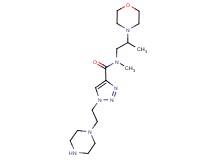 N-methyl-N-(2-morpholin-4-ylpropyl)-1-(2-piperazin-1-ylethyl)-1H-1,2,3-triazole-4-carboxamide