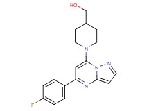 {1-[5-(4-fluorophenyl)pyrazolo[1,5-a]pyrimidin-7-yl]-4-piperidinyl}methanol