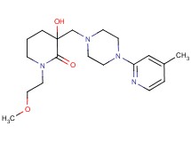 3-hydroxy-1-(2-methoxyethyl)-3-{[4-(4-methylpyridin-2-yl)piperazin-1-yl]methyl}piperidin-2-one