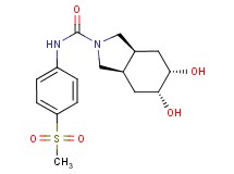 (3aR*,5R*,6S*,7aS*)-5,6-dihydroxy-N-[4-(methylsulfonyl)phenyl]octahydro-2H-isoindole-2-carboxamide