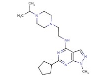 6-cyclopentyl-N-[2-(4-isopropyl-1-piperazinyl)ethyl]-1-methyl-1H-pyrazolo[3,4-d]pyrimidin-4-amine