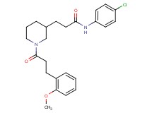 N-(4-chlorophenyl)-3-{1-[3-(2-methoxyphenyl)propanoyl]-3-piperidinyl}propanamide