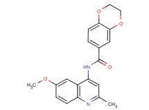 N-(6-methoxy-2-methyl-4-quinolinyl)-2,3-dihydro-1,4-benzodioxine-6-carboxamide trifluoroacetate