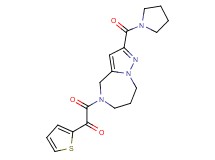 2-oxo-2-[2-(pyrrolidin-1-ylcarbonyl)-7,8-dihydro-4H-pyrazolo[1,5-a][1,4]diazepin-5(6H)-yl]-1-(2-thienyl)ethanone