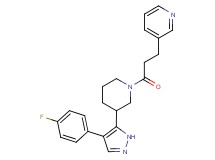3-(3-{3-[4-(4-fluorophenyl)-1H-pyrazol-5-yl]piperidin-1-yl}-3-oxopropyl)pyridine
