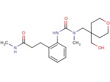 3-[2-({[{[4-(hydroxymethyl)tetrahydro-2H-pyran-4-yl]methyl}(methyl)amino]carbonyl}amino)phenyl]-N-methylpropanamide