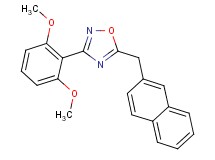 3-(2,6-dimethoxyphenyl)-5-(2-naphthylmethyl)-1,2,4-oxadiazole