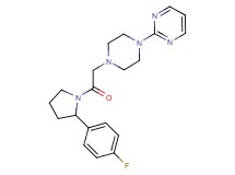 2-(4-{2-[2-(4-fluorophenyl)-1-pyrrolidinyl]-2-oxoethyl}-1-piperazinyl)pyrimidine
