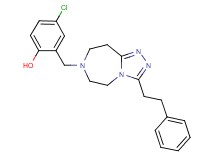 4-chloro-2-{[3-(2-phenylethyl)-5,6,8,9-tetrahydro-7H-[1,2,4]triazolo[4,3-d][1,4]diazepin-7-yl]methyl}phenol