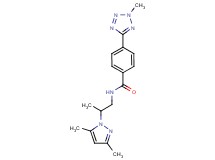 N-[2-(3,5-dimethyl-1H-pyrazol-1-yl)propyl]-4-(2-methyl-2H-tetrazol-5-yl)benzamide