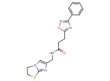 N-(2,3-dihydroimidazo[2,1-b][1,3]thiazol-6-ylmethyl)-3-(3-phenyl-1,2,4-oxadiazol-5-yl)propanamide