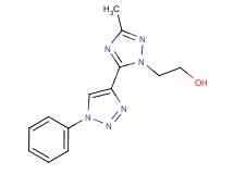 2-[3-methyl-5-(1-phenyl-1H-1,2,3-triazol-4-yl)-1H-1,2,4-triazol-1-yl]ethanol