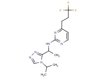 N-[1-(4-isopropyl-4H-1,2,4-triazol-3-yl)ethyl]-4-(3,3,3-trifluoropropyl)pyrimidin-2-amine