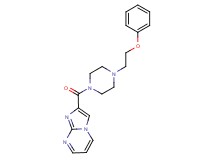 2-{[4-(2-phenoxyethyl)-1-piperazinyl]carbonyl}imidazo[1,2-a]pyrimidine