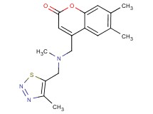 6,7-dimethyl-4-({methyl[(4-methyl-1,2,3-thiadiazol-5-yl)methyl]amino}methyl)-2H-chromen-2-one
