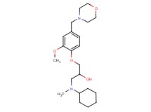 1-[cyclohexyl(methyl)amino]-3-[2-methoxy-4-(morpholin-4-ylmethyl)phenoxy]propan-2-ol