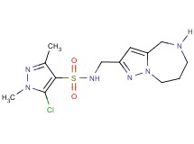 5-chloro-1,3-dimethyl-N-(5,6,7,8-tetrahydro-4H-pyrazolo[1,5-a][1,4]diazepin-2-ylmethyl)-1H-pyrazole-4-sulfonamide