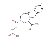 N-{2-[4-(4-fluorobenzyl)-3-isopropyl-5-oxo-1,4-diazepan-1-yl]-2-oxoethyl}acetamide