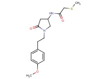 N-{1-[2-(4-methoxyphenyl)ethyl]-5-oxo-3-pyrrolidinyl}-2-(methylthio)acetamide