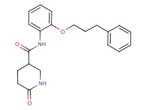 6-oxo-N-[2-(3-phenylpropoxy)phenyl]piperidine-3-carboxamide