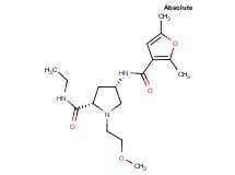 (4S)-4-[(2,5-dimethyl-3-furoyl)amino]-N-ethyl-1-(2-methoxyethyl)-L-prolinamide