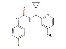 N-[cyclopropyl(4-methylpyridin-2-yl)methyl]-N'-(6-fluoropyridin-3-yl)urea