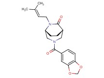 (1S*,5R*)-3-(1,3-benzodioxol-5-ylcarbonyl)-6-(3-methylbut-2-en-1-yl)-3,6-diazabicyclo[3.2.2]nonan-7-one