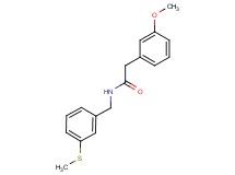 2-(3-methoxyphenyl)-N-[3-(methylthio)benzyl]acetamide