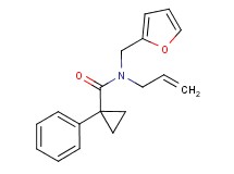 N-allyl-N-(2-furylmethyl)-1-phenylcyclopropanecarboxamide