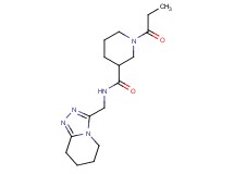 1-propionyl-N-(5,6,7,8-tetrahydro[1,2,4]triazolo[4,3-a]pyridin-3-ylmethyl)-3-piperidinecarboxamide