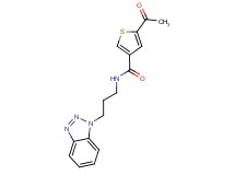 5-acetyl-N-[3-(1H-1,2,3-benzotriazol-1-yl)propyl]thiophene-3-carboxamide