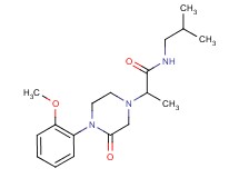 N-isobutyl-2-[4-(2-methoxyphenyl)-3-oxo-1-piperazinyl]propanamide