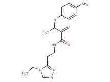 N-[2-(4-ethyl-4H-1,2,4-triazol-3-yl)ethyl]-2,6-dimethylquinoline-3-carboxamide