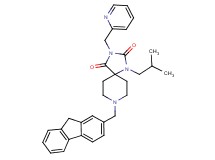 8-(9H-fluoren-2-ylmethyl)-1-isobutyl-3-(2-pyridinylmethyl)-1,3,8-triazaspiro[4.5]decane-2,4-dione