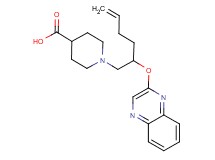 1-[2-(quinoxalin-2-yloxy)hex-5-en-1-yl]piperidine-4-carboxylic acid