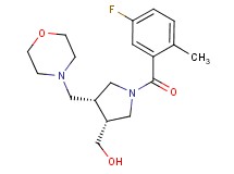 [(3R*,4R*)-1-(5-fluoro-2-methylbenzoyl)-4-(morpholin-4-ylmethyl)pyrrolidin-3-yl]methanol