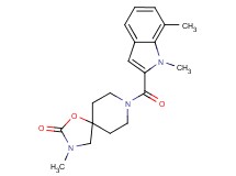 8-[(1,7-dimethyl-1H-indol-2-yl)carbonyl]-3-methyl-1-oxa-3,8-diazaspiro[4.5]decan-2-one