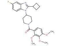2-cyclobutyl-5-fluoro-1-[1-(2,3,4-trimethoxybenzoyl)-4-piperidinyl]-1H-benzimidazole