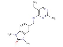 5-{[(5-ethyl-2-methylpyrimidin-4-yl)amino]methyl}-1,3-dimethyl-1,3-dihydro-2H-benzimidazol-2-one
