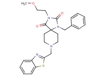 8-(1,3-benzothiazol-2-ylmethyl)-1-benzyl-3-(2-methoxyethyl)-1,3,8-triazaspiro[4.5]decane-2,4-dione