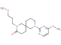 2-(3-methoxypropyl)-8-(4-methoxy-2-pyrimidinyl)-2,8-diazaspiro[5.5]undecan-3-one